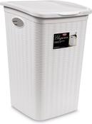 Elegance Laundry Hamper Basket White 50L