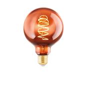 Copper Vaporised Spiral Globe LED E27 4W Bulb image