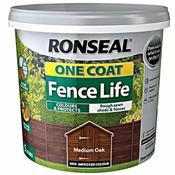 One Coat Fence Life Medium Oak 5l image
