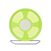 Plastic Exercise Wheel - Green