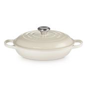 Le Creuset Cast Iron Shallow 26cm Casserole Meringue image