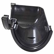 90° Angle Black Half Round Gutter image