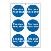 'Fire Door Keep Shut' Sign image