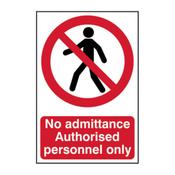 'No Admittance' Sign image