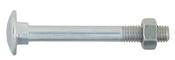 M12 X 110 CSH BOLT &amp; NUTS ZINC PLATED image
