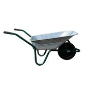 Galvanised Wheelbarrow Green Frame image