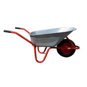 Galvanised Wheelbarrow Red Frame image