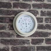 Tenby Garden Barometer | Powder Coated Steel | Lily White