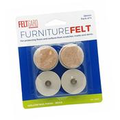 Nail-On Round Felt Pad Floor Protectors | 38mm | Pack of 4