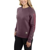 Carhartt Women’s Midweight Crewneck Sweatshirt | Blackberry Heather | Size Options image