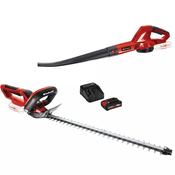 Einhell PXC Cordless Garden Tool Kit | Hedge Trimmer &amp; Leaf Blower | 18V | 2.0Ah Battery image