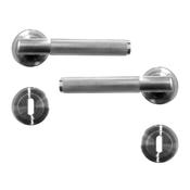 Sonnato Milan Lever on Rose Door Handle Satin Nickel | VP201SN image
