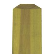 Diamond Top Wooden Gate Post | 200mm x 200mm | 8" x 8" x 2.4M image