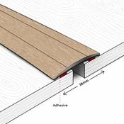 Trojan Self-Adhesive Coverstrip 0.9m Castle Oak | A08/30/090 image