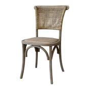 Chic Antique French Dining Chair with Wicker Seat &amp; Back | 41034200 image