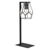EGLO Mardyke Table Lamp | Black &amp; Clear Glass | 43646 image
