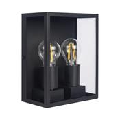 Luceco Azurar Twin 2 Light Outdoor Coach Lantern | Black | LEXDGLWTB-01 image