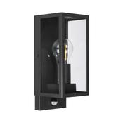 Luceco Azurar PIR Outdoor Coach Lantern | Black | LEXDGLWSBP-01 image