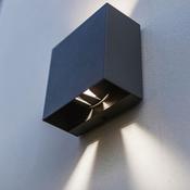 LUTEC Gemini Beams Adjustable Up &amp; Down LED Outdoor Wall Light | Dark Grey | 5104005118 image