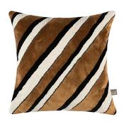 Scatter Box Bryce Velvet Cushion | Cognac/Cream | 40 x 60cm image