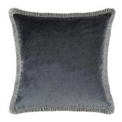 Scatter Box Elodie Velvet Cushion | Slate Blue | 43 x 43cm image