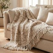 Scatter Box Lockwood Chunky Throw | Rose/Sage | 130 x 170cm image