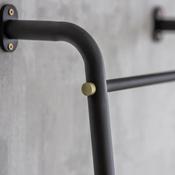 Adelphi Steel Towel Ladder | Black image