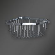 Corner Wire Basket | Chrome image
