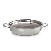 Le Creuset 3-ply Stainless Steel Shallow Casserole with Lid 26cm