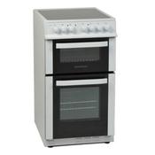 50cm Freestanding Cooker Twin Cavity | White image