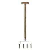 Stainless Steel Lawn Aerator 4 Prong image