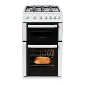 50cm Gas Cooker Twin Cavity | White image