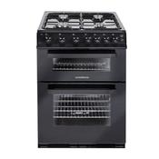 60cm Gas Cooker Twin Cavity | Black image