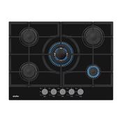 70cm Built-In Gas on Glass Hob | Black  image