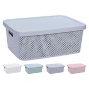 Storage Box with Lid 13L - 4 Assorted Colours image