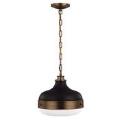 Cadence 2 Light Pendant Dark Antique Brass/ Matte Black image