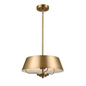 Luella 3lt Duo-Mount Pendant - Brushed Brass image