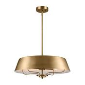 Luella 4lt Duo-Mount Pendant Brushed Natural Brass image