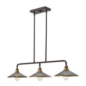 Rigby 3 Light Island Chandelier - Buckeye Bronze and Brass image
