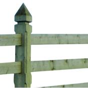 Notched Gothic Top Gate Post 2.4m 150 x 150mm image