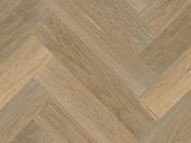 120mm x 19mm x 600mm Renaissance Herringbone Oak Angelico - White UV Oil/Wax Engineered Flooring image