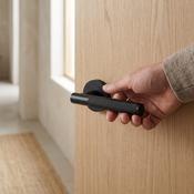 Athens Matt Black Internal Door Knurled Handle image