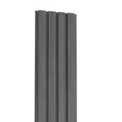 Composite Cladding Slatted Grey