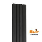 Composite Slatted Cladding Black image
