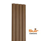 Composite Slatted Cladding Oak image