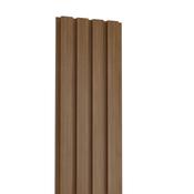 Composite Slatted Cladding Oak image