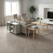 Herringbone Laminate Flooring Oak Dark 12mm AC5 image