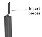 Composite Fencing Post Insert Pieces image