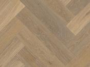 120mm x 19mm x 600mm Renaissance Herringbone Oak Landini - Smoked Distressed Aged Edge Engineered Flooring image