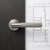 Milan Satin Nickle Internal Door Knurled Handle Set image